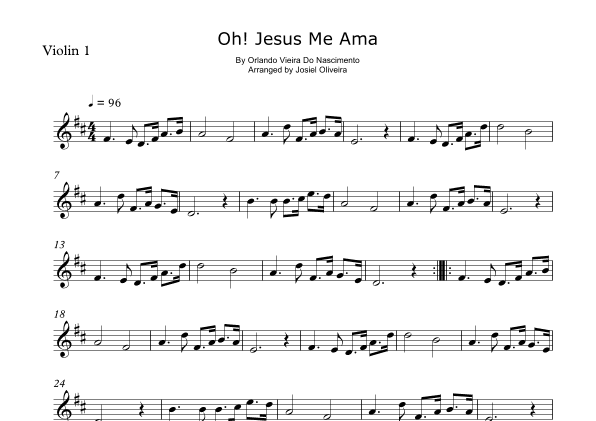 Oh Jesus Me Ama (arr. Josiel Oliveira)