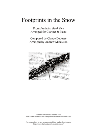 Footprints in the Snow arranged for Clarinet and Piano (arr. Andrew Middleton)