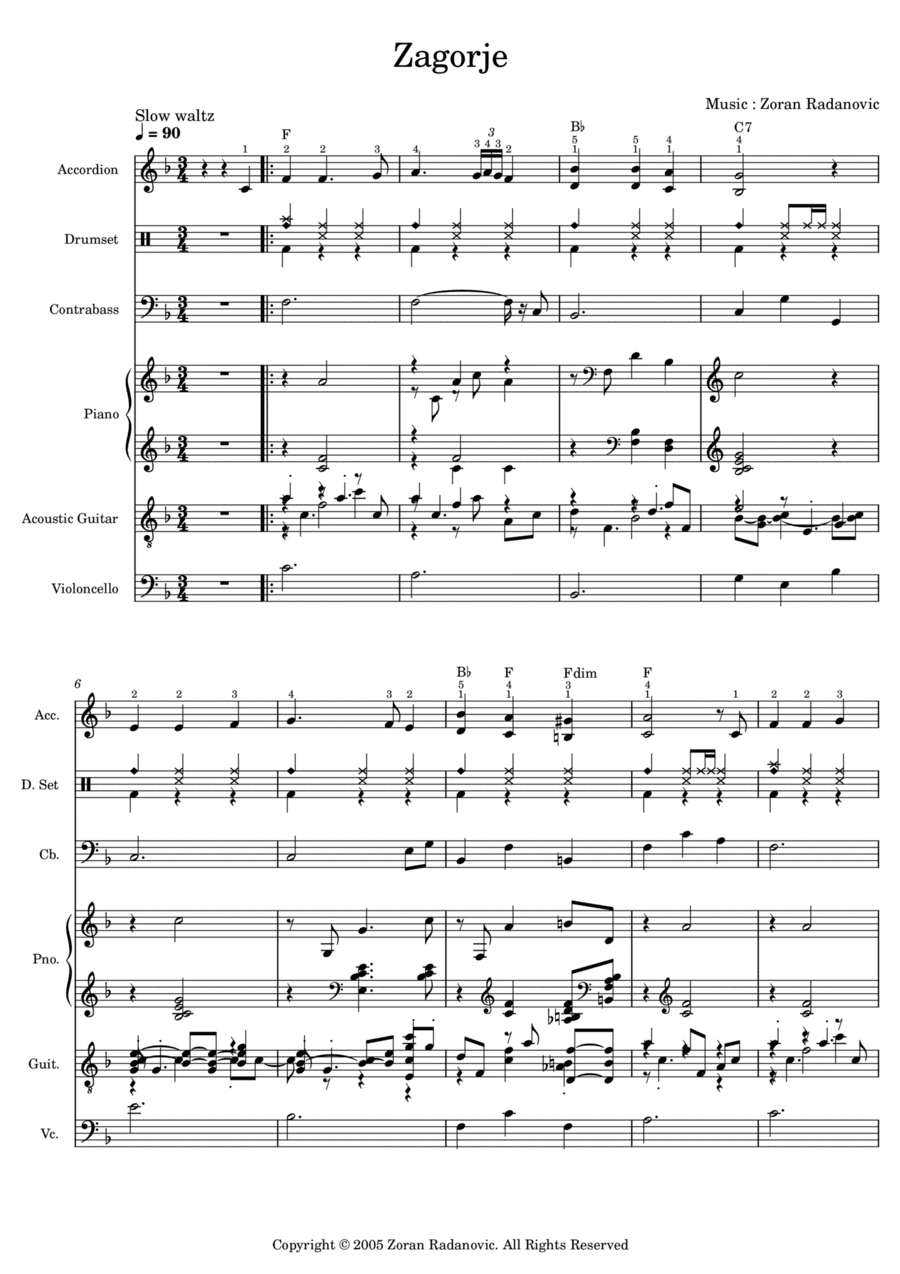Zagorje - for band