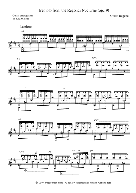 Tremolo from the Regondi Nocturne (Op.19) (arr. Rod Whittle)
