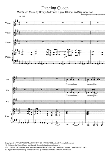 Dancing Queen (arr. Joel Goodman)