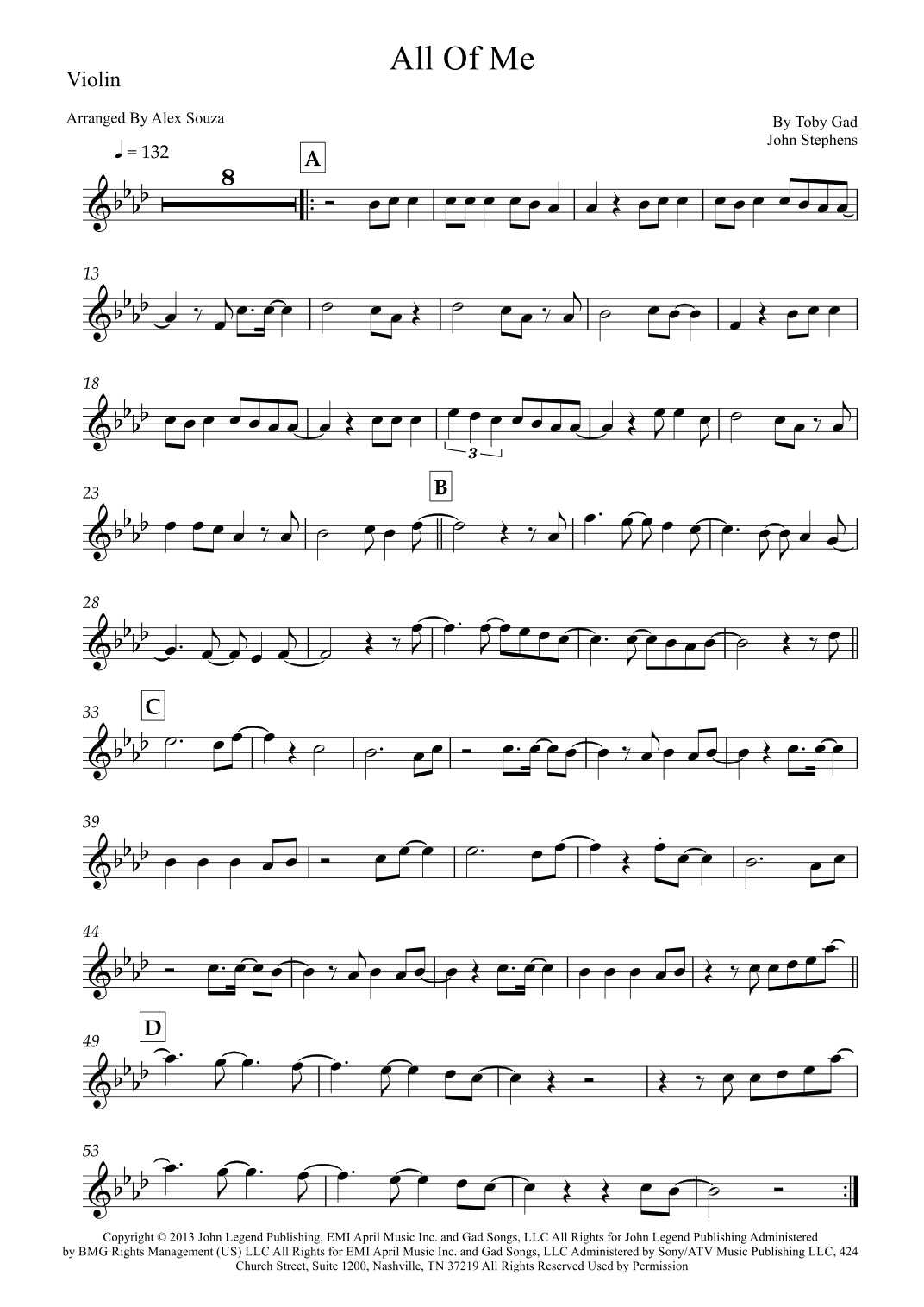 All Of Me (arr. Alex Souza)