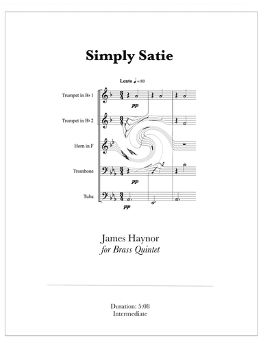 Simply Satie for Brass Quintet (arr. James Haynor)