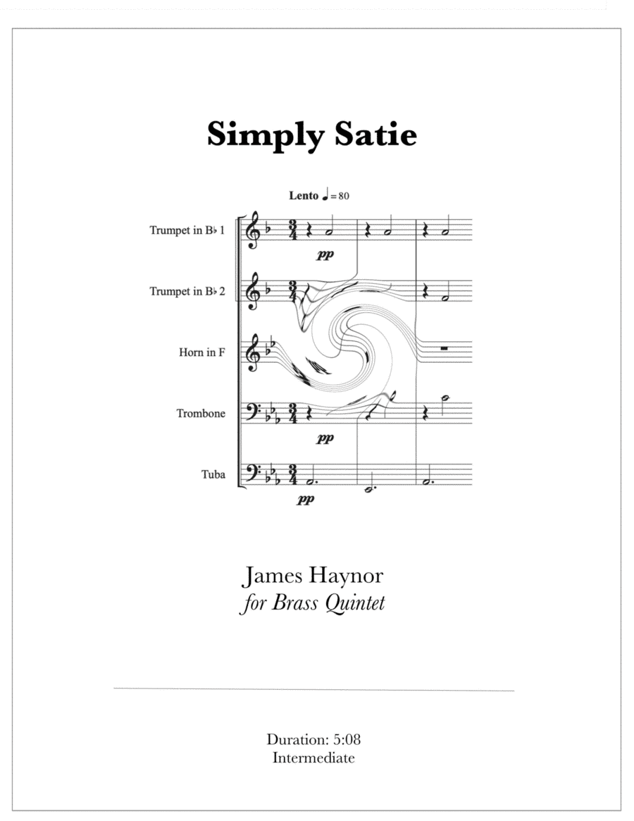 Simply Satie for Brass Quintet (arr. James Haynor)