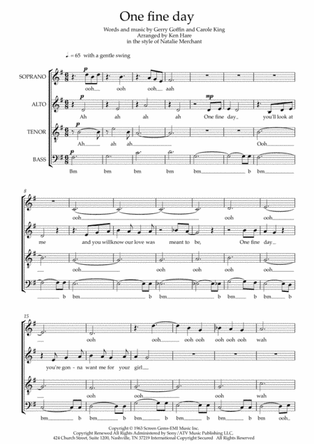 One Fine Day (arr. Ken Hare)