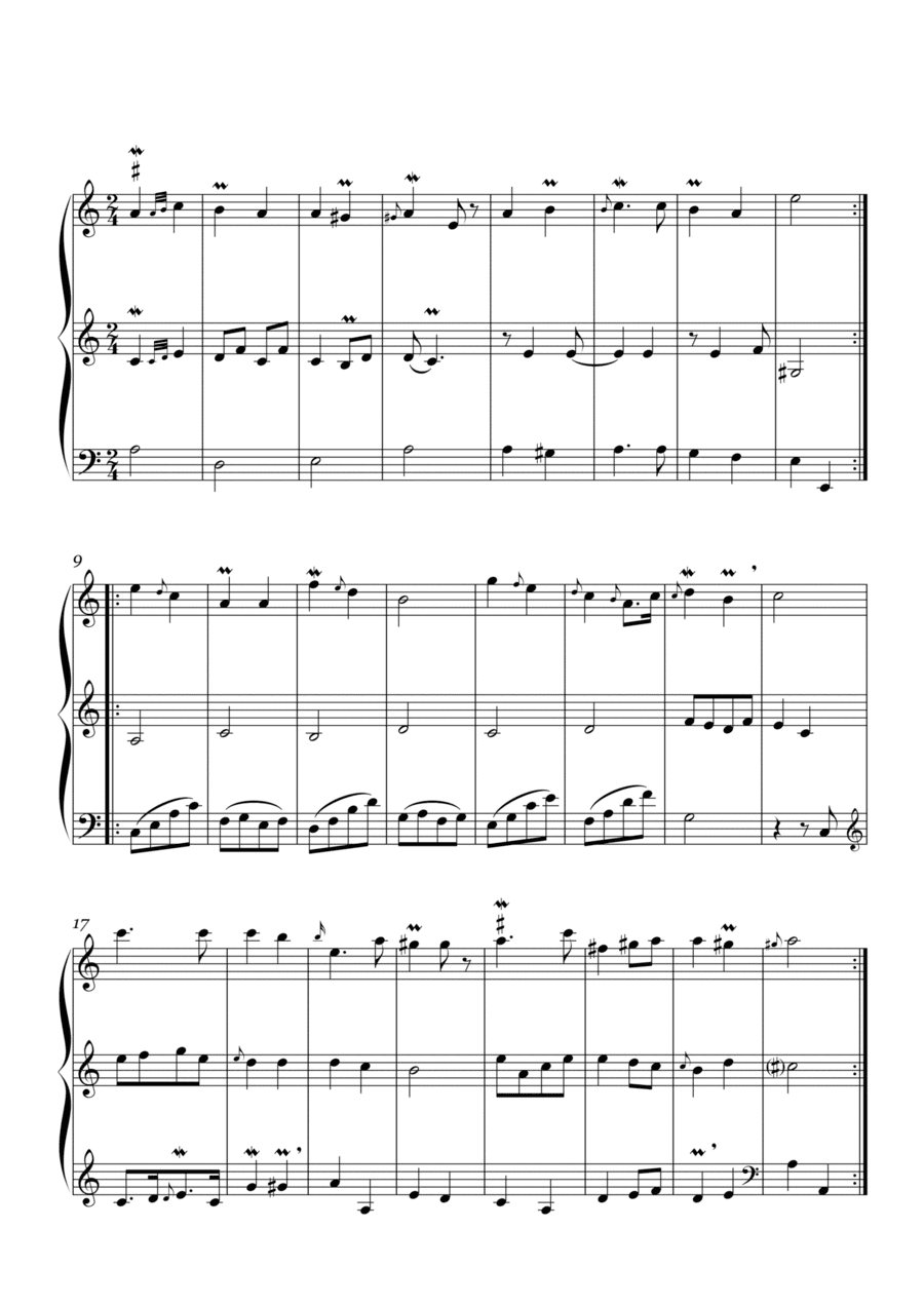 Rameau-Gavotte(trio version) (arr. Schuwenn Z.)