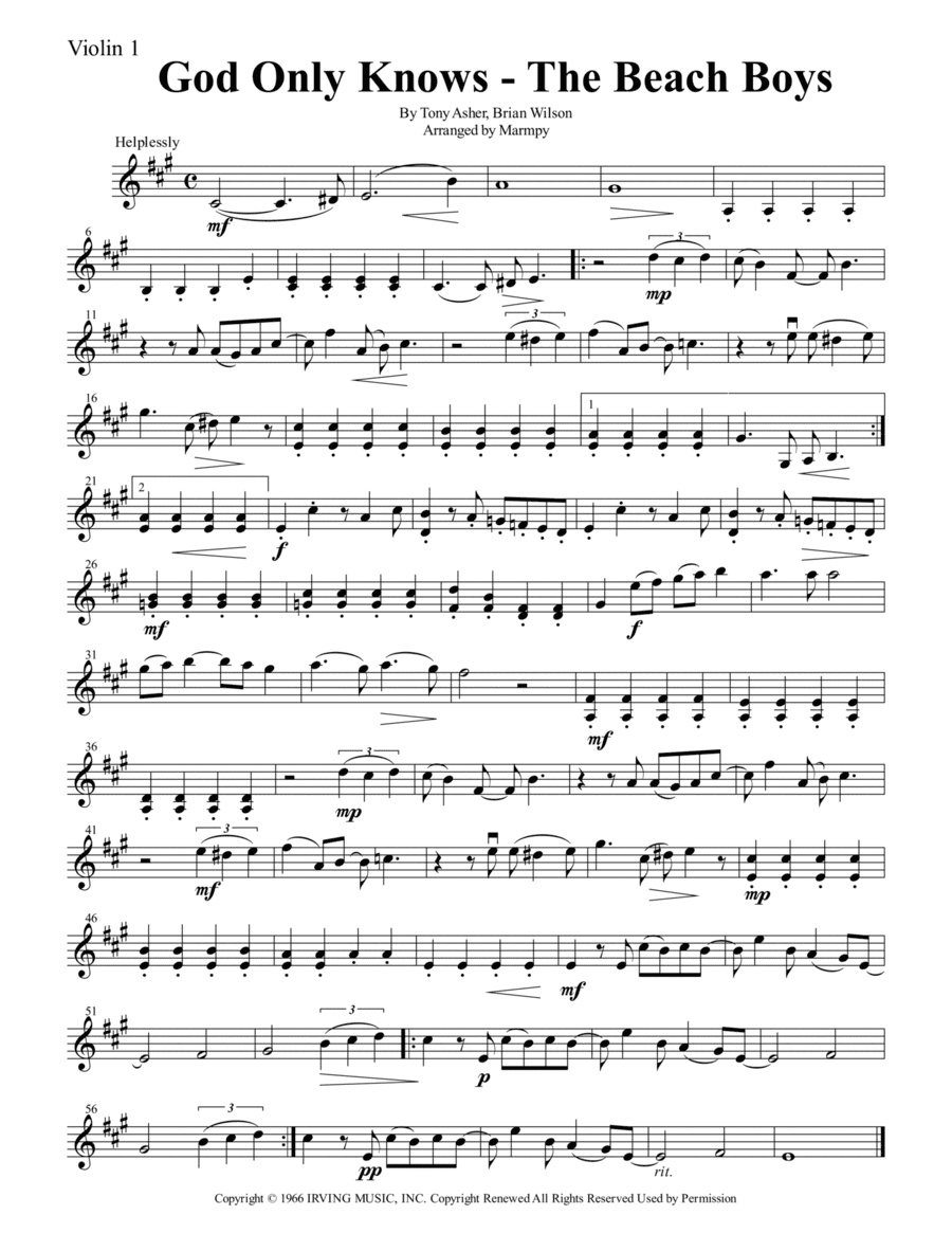 God Only Knows (arr. Marmpy)