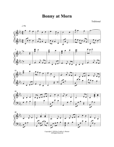 Bonny at Morn (arr. Cynthia A. Boener)