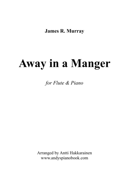 Away in a Manger - Flute & Piano (arr. Antti Hakkarainen)