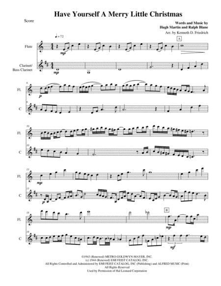 Have Yourself A Merry Little Christmas from MEET ME IN ST. LOUIS (arr. Kenneth D. Friedrich)