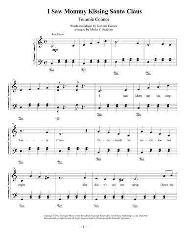 I Saw Mommy Kissing Santa Claus (arr. Misha Stefanuk)