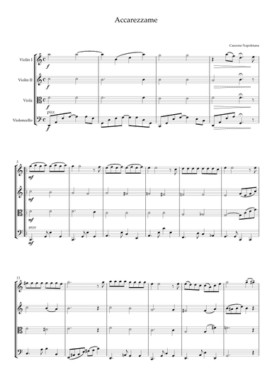 Accarezzame (arr. V.H.)
