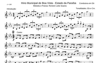 Hino Municipal de Boa Vista (PB)