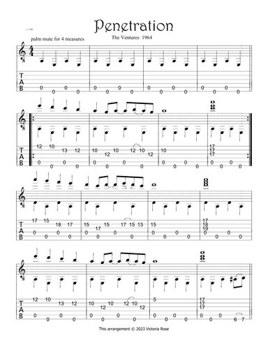 Penetration (arr. Victoria Rose)