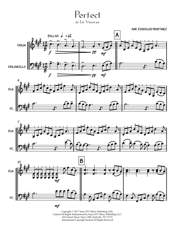 Perfect (arr. Everaldo Martinez)