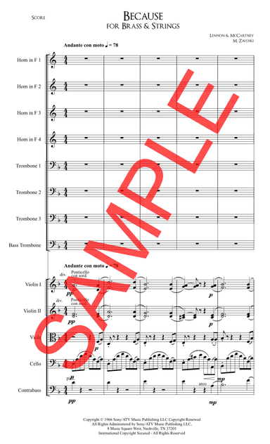 Because (arr. M. Zavoski)