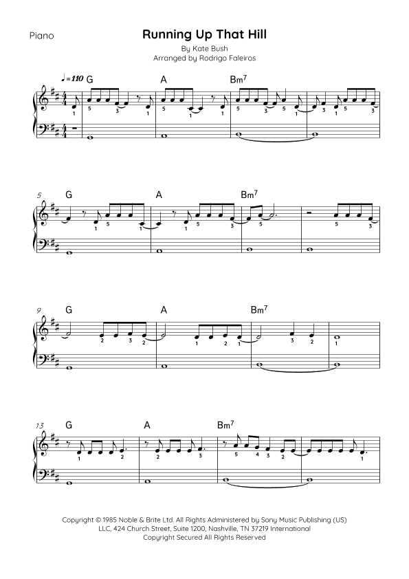 Running Up That Hill (arr. Rodrigo Faleiros)