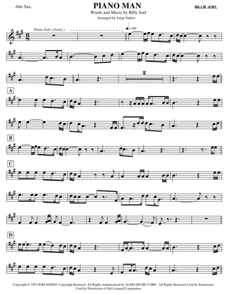 Piano Man (arr. Jorge Juárez)
