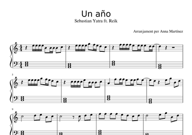 Un Ano (arr. Anna Martínez Massó)