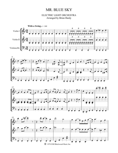 Mr. Blue Sky (arr. Brian Hardy)