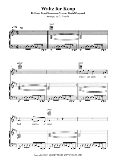Waltz For Koop (arr. G. Franklin)
