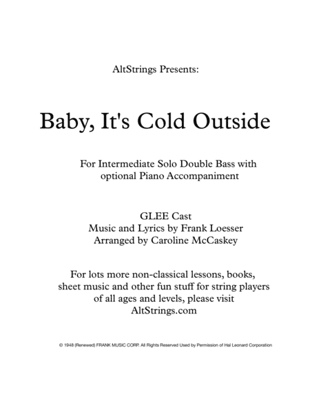 Baby, It's Cold Outside (arr. Caroline McCaskey)