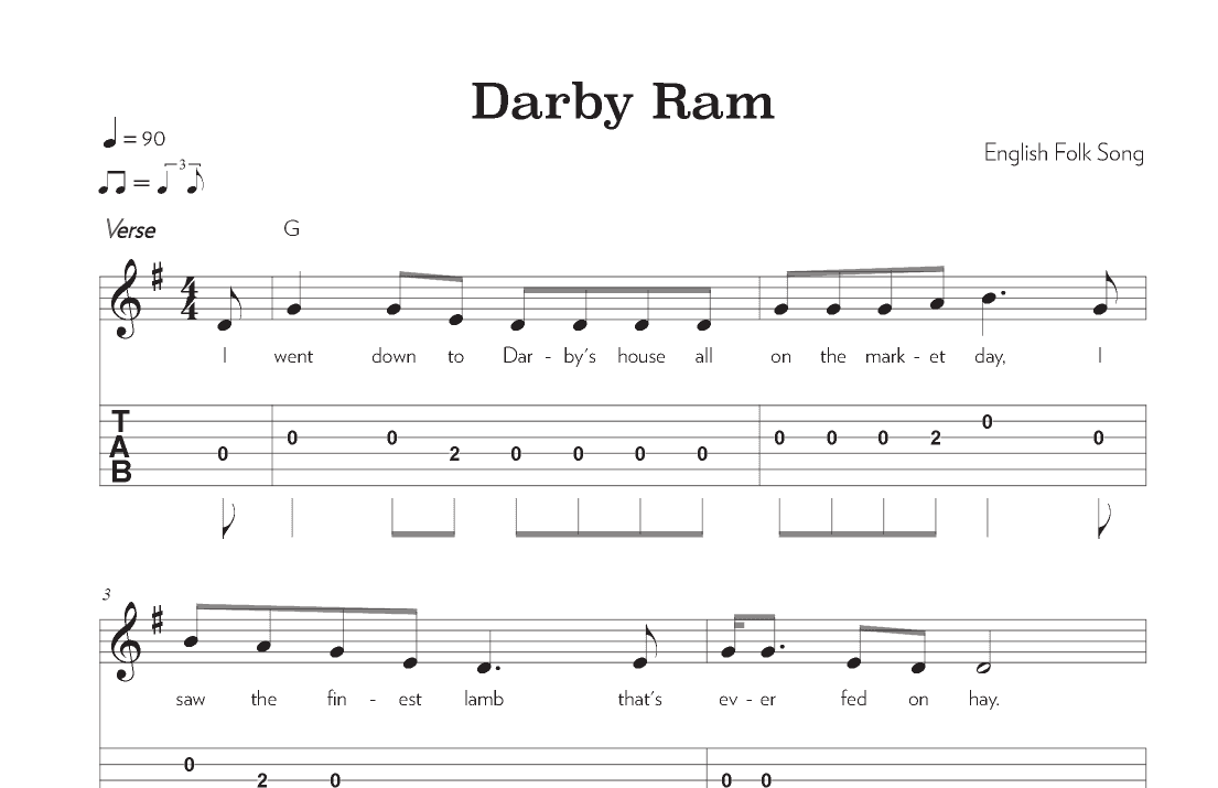 Darby Ram (arr. Riverside Guitar School)