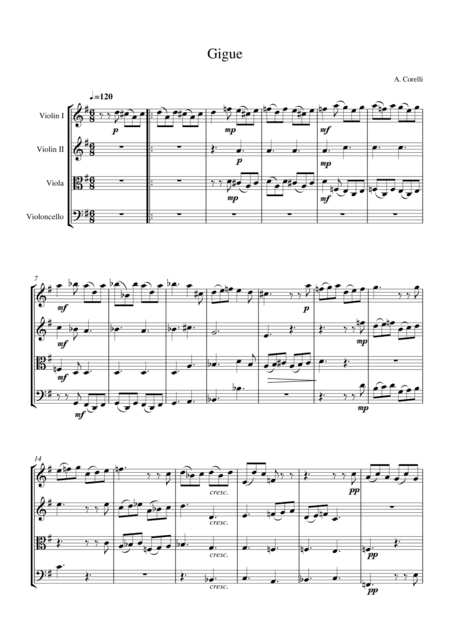 Gigue (from sonata d-moll)