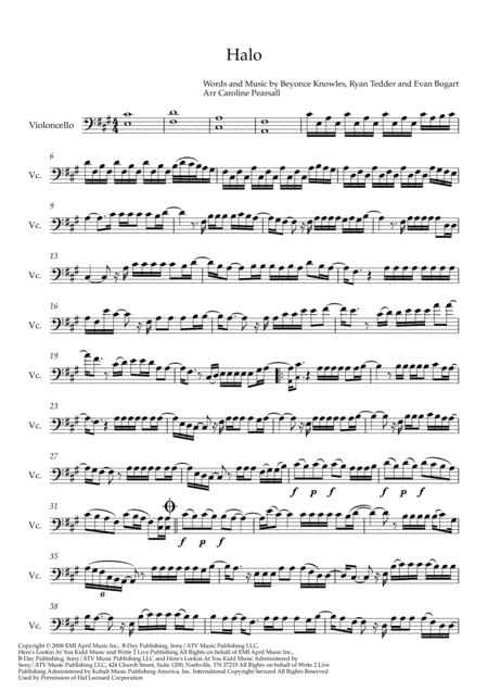 Halo (arr. Caroline Pearsall)