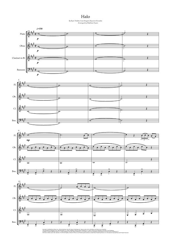 Halo (arr. Matthew pyeon)