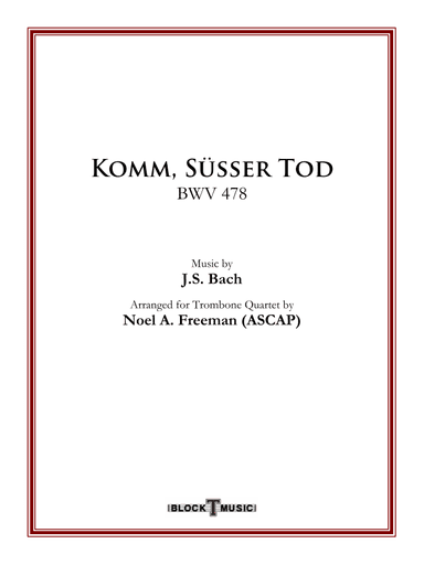 Komm, Susser Tod (arr. Noel A. Freeman)