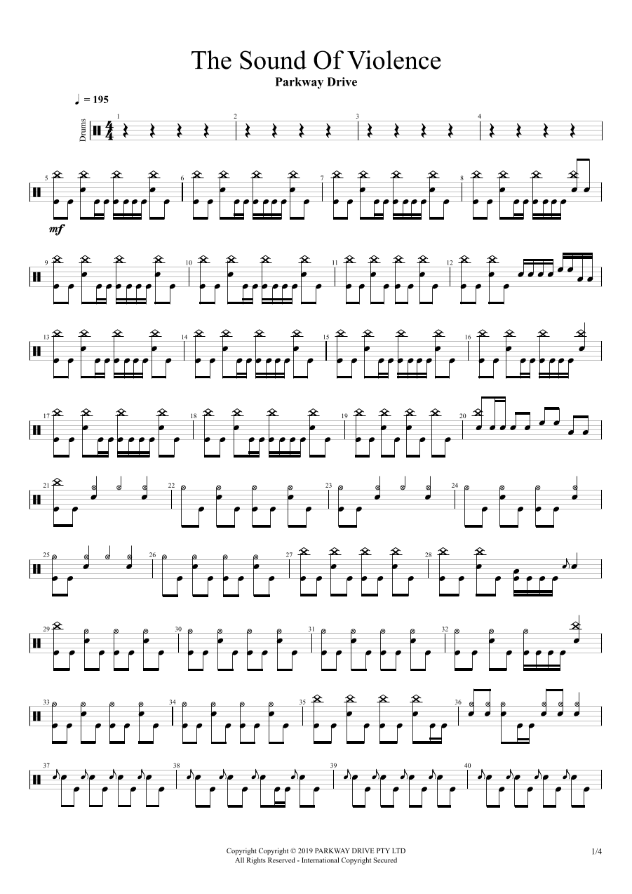 The Sound Of Violence (arr. Cyril Mayer)