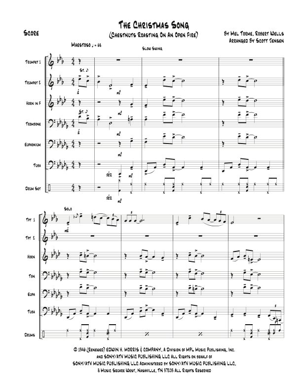The Christmas Song (chestnuts Roasting On An Open Fire) (arr. Scott Jensen)