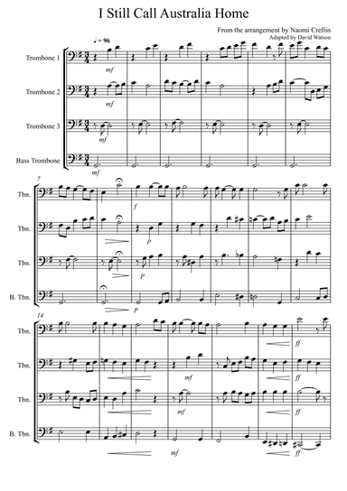I Still Call Australia Home (arr. Adapted and arranged by David Watson)