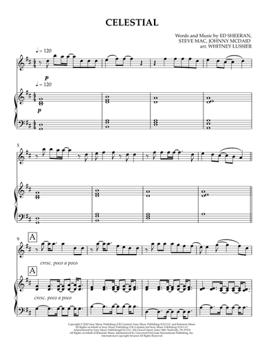 Celestial (arr. Whitney Lussier)