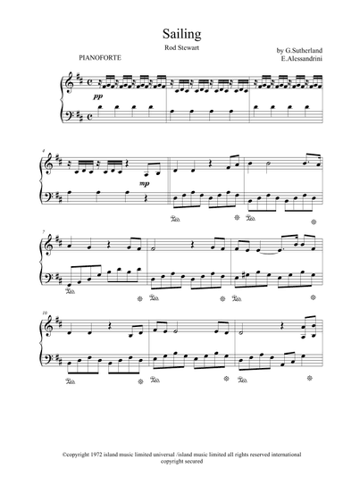 Sailing (arr. Ester Alessandrini)
