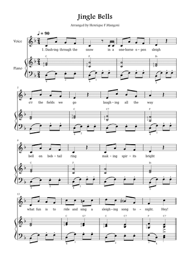 Jingle Bells (arr. Henrique F Mangoni)