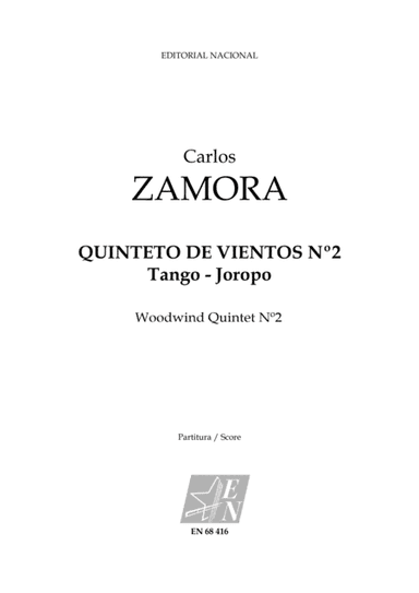 Quinteto de Vientos Nº2 (Tango - Joropo) /woodwind Quintet Nº2