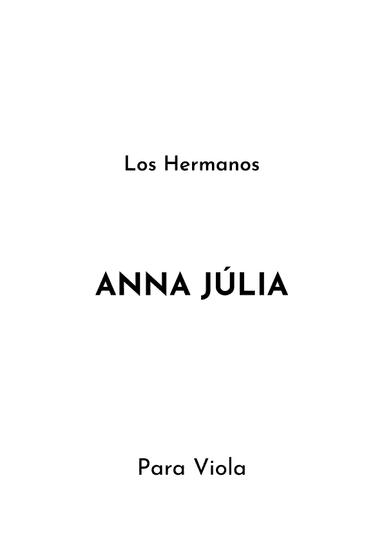 Anna Julia (arr. Jireh J.)