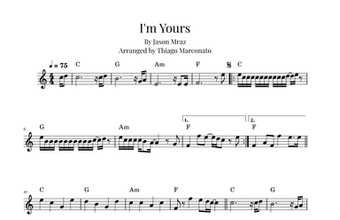 I'm Yours (arr. Thiago Marconato)