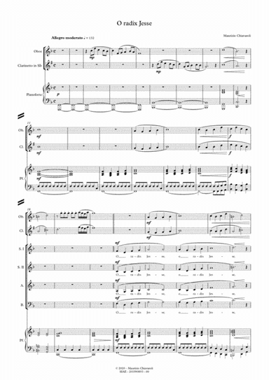 O radix Jesse (with oboe and clarinet version)