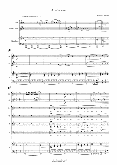 O radix Jesse (with oboe and clarinet version)
