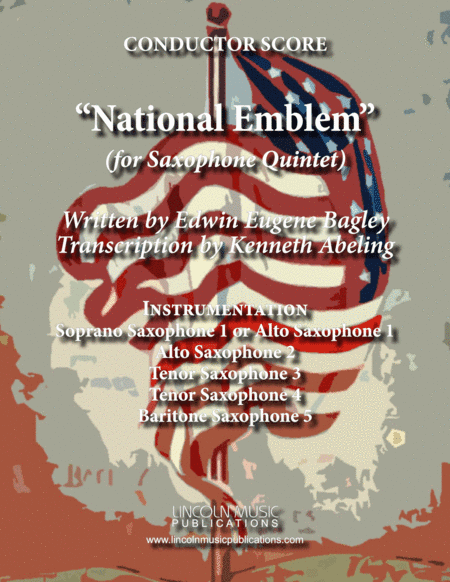 March - National Emblem (for Saxophone Quintet SATTB or AATTB) (arr. Kenneth Abeling)