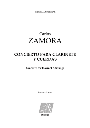 Concierto para Clarinete y Cuerdas (Concerto for Clarinet & Strings)