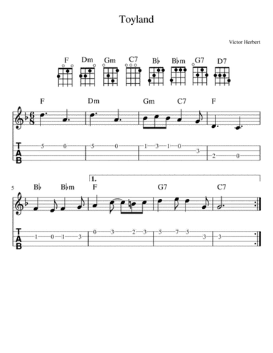 Toyland (Ukulele) (arr. Randy McGravey)