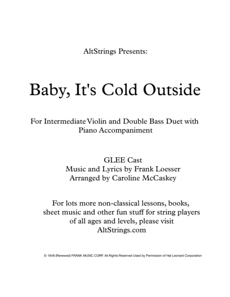 Baby, It's Cold Outside (arr. Caroline McCaskey)