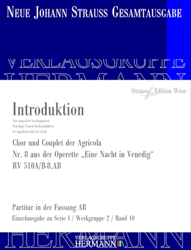 Eine Nacht in Venedig - Introduktion (Nr. 8) RV 510A/B-8.AB