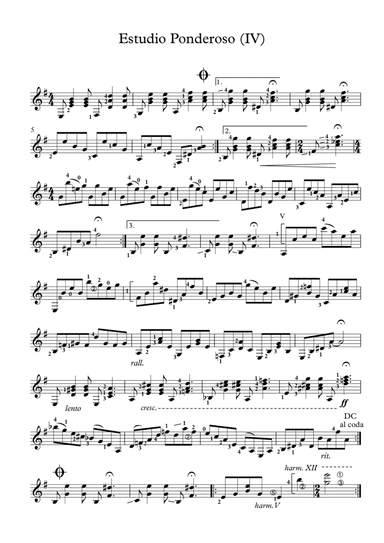 Estudio Ponderoso (IV)