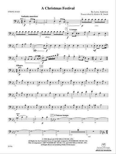 A Christmas Festival: String Bass