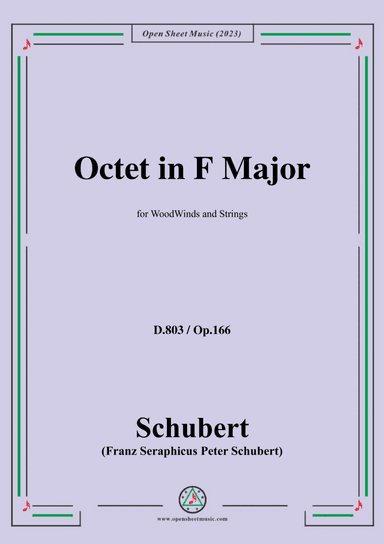Schubert-Octet in F Major,D.803,Op.166